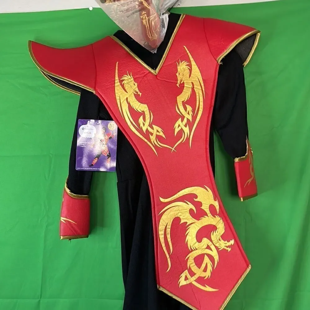 NWT Ninja Costume with Accessories Size 8-10.  Dress up Cosplay